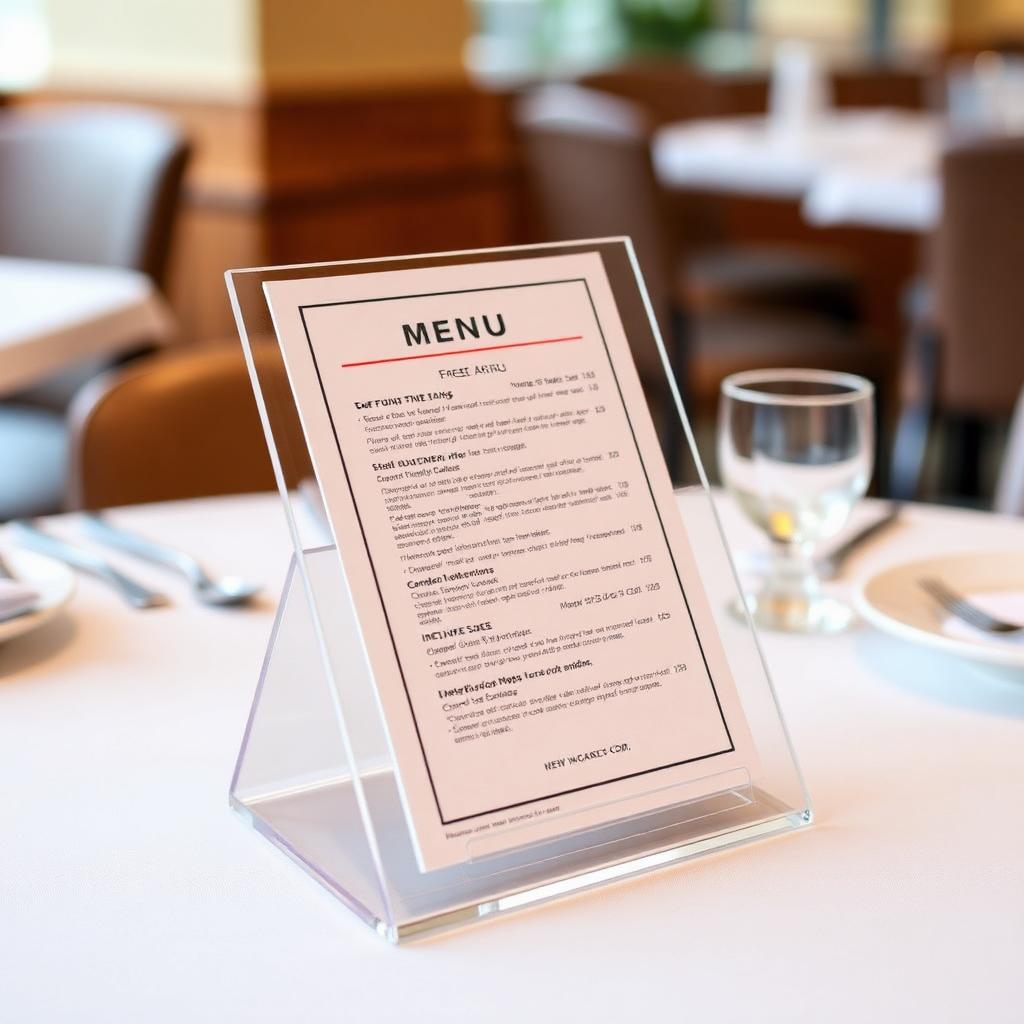 Menu Holders - Holland Plastics Gold Coast